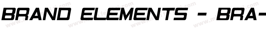 BRAND ELEMENTS - BRA字体转换